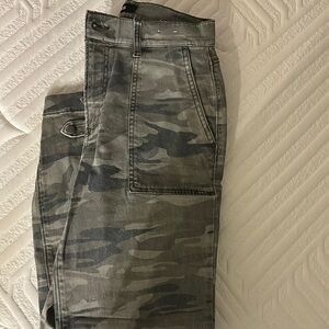 Express Gray and Green Camouflage Trousers